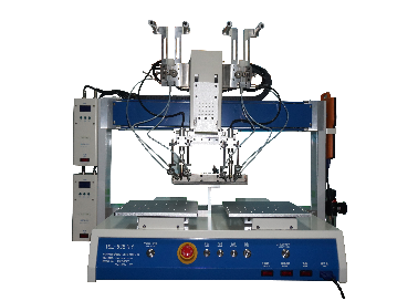 双头双平台独立旋转焊锡机